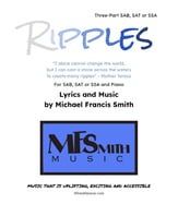 Ripples SAB choral sheet music cover